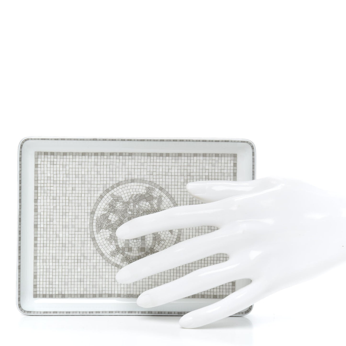 Porcelain Mosaique Au 24 Sushi Plate Platine