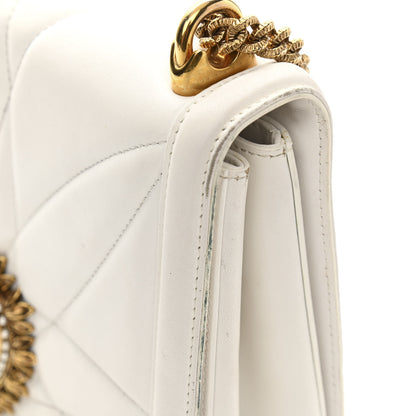 Dolce & Gabbana Calfskin Large Devotion Bag White 16 of 18