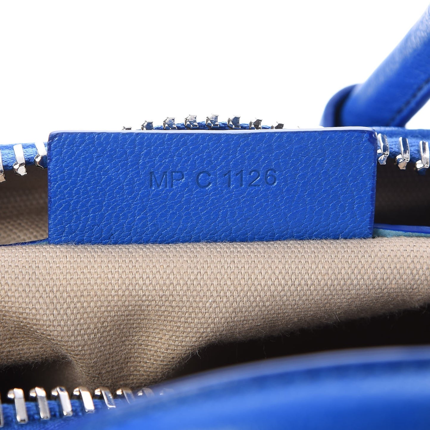 Sugar Goatskin Mini Antigona Indigo Blue
