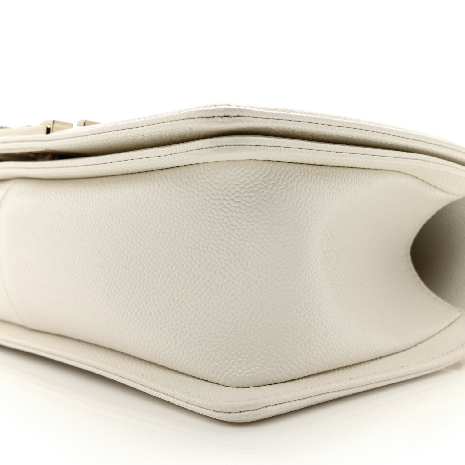 Chanel Caviar Quilted Medium Boy Flap White 9 of 12