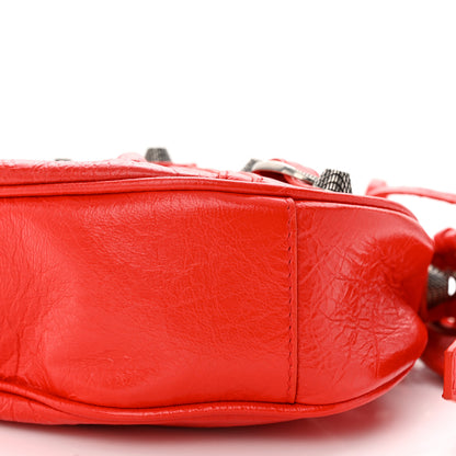 Balenciaga Agneau Arena Le Cagole Shoulder Bag XS Tomato Red 10 of 10