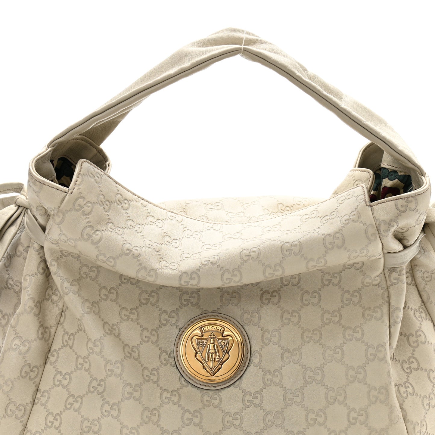 Guccissima Medium Hysteria Tote Ivory