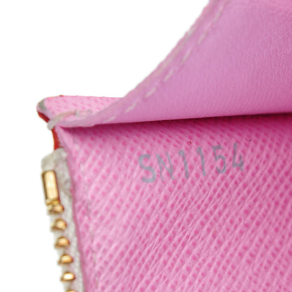 Louis Vuitton Monogram Multicolor Key Pouch White Litchi 6 of 6