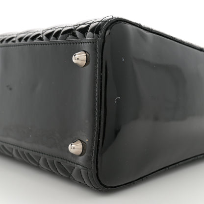 Christian Dior Patent Cannage Large Lady Dior Black 10 of 15