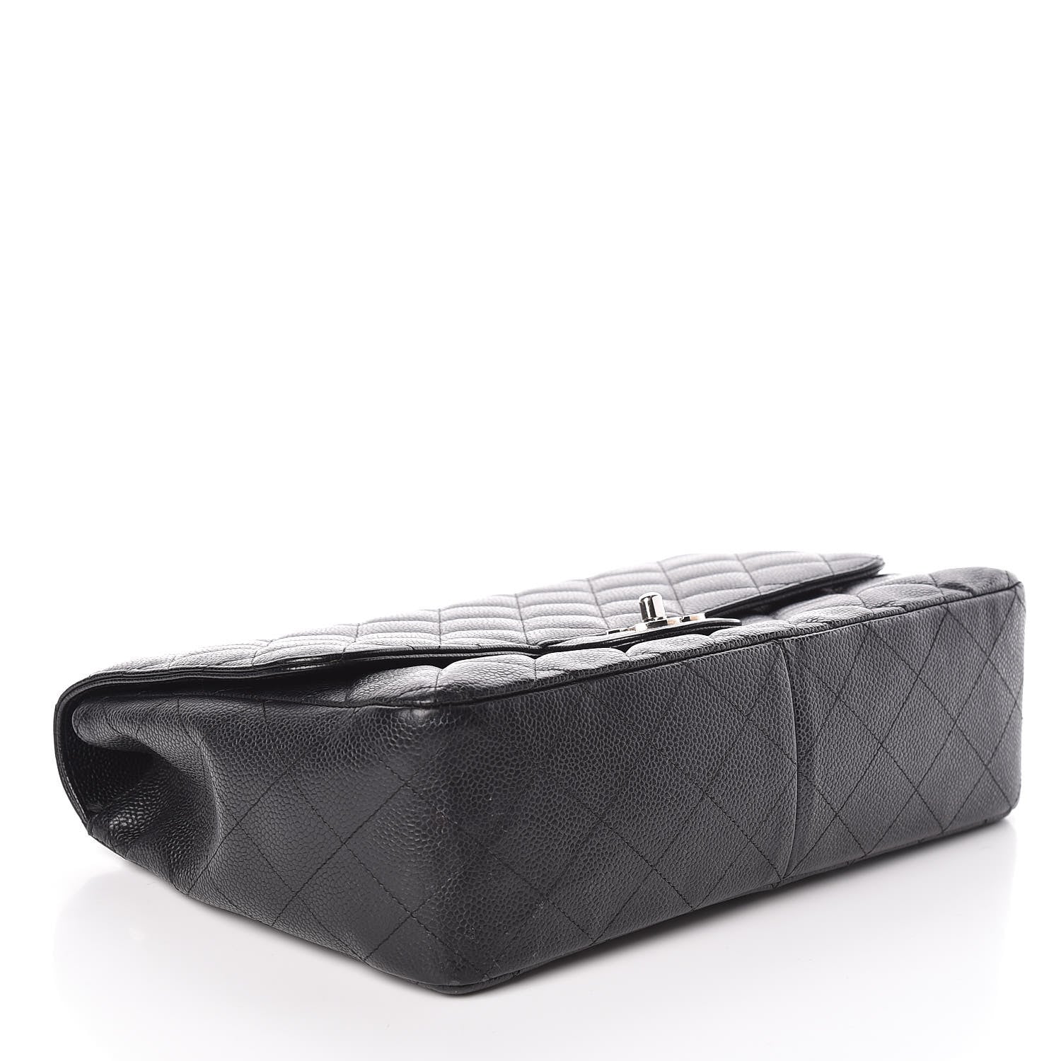 Chanel Caviar Quilted Jumbo Single Flap Black 4 of 13