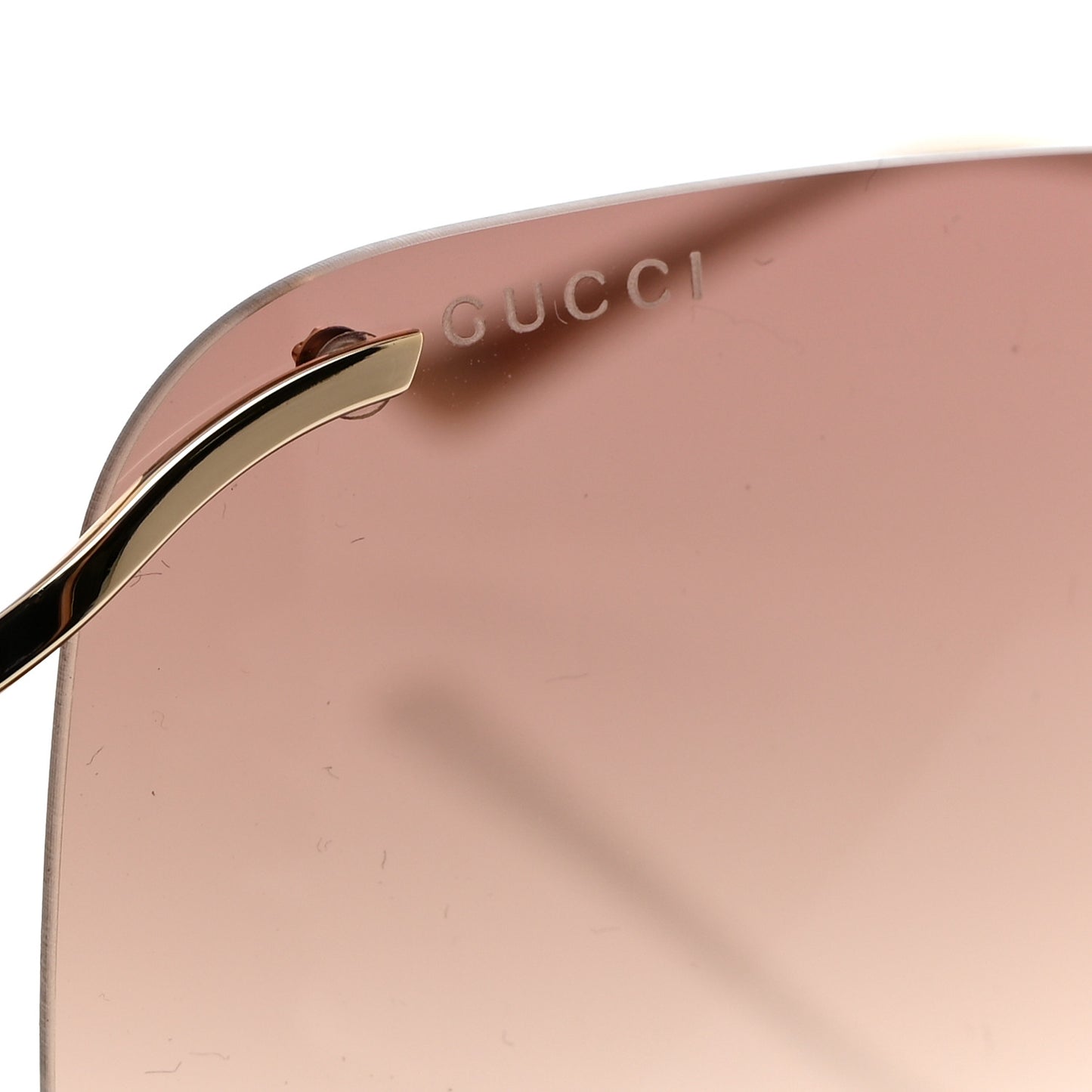 Metal Oversized Sunglasses GG0646S Gold Brown