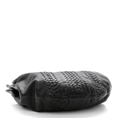 Bottega Veneta Cervo Deerskin Woven Hobo Black 4 of 11