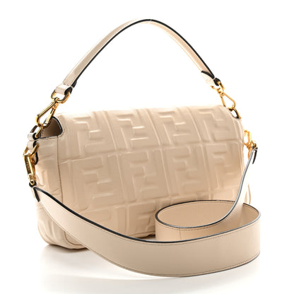 Fendi Nappa FF 1974 Embossed Baguette Camelia 3 of 11