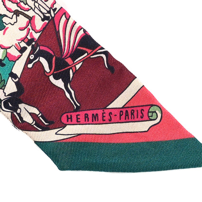 Hermes Silk Exposition Universelle Twilly Rose Vif Menthol 3 of 5