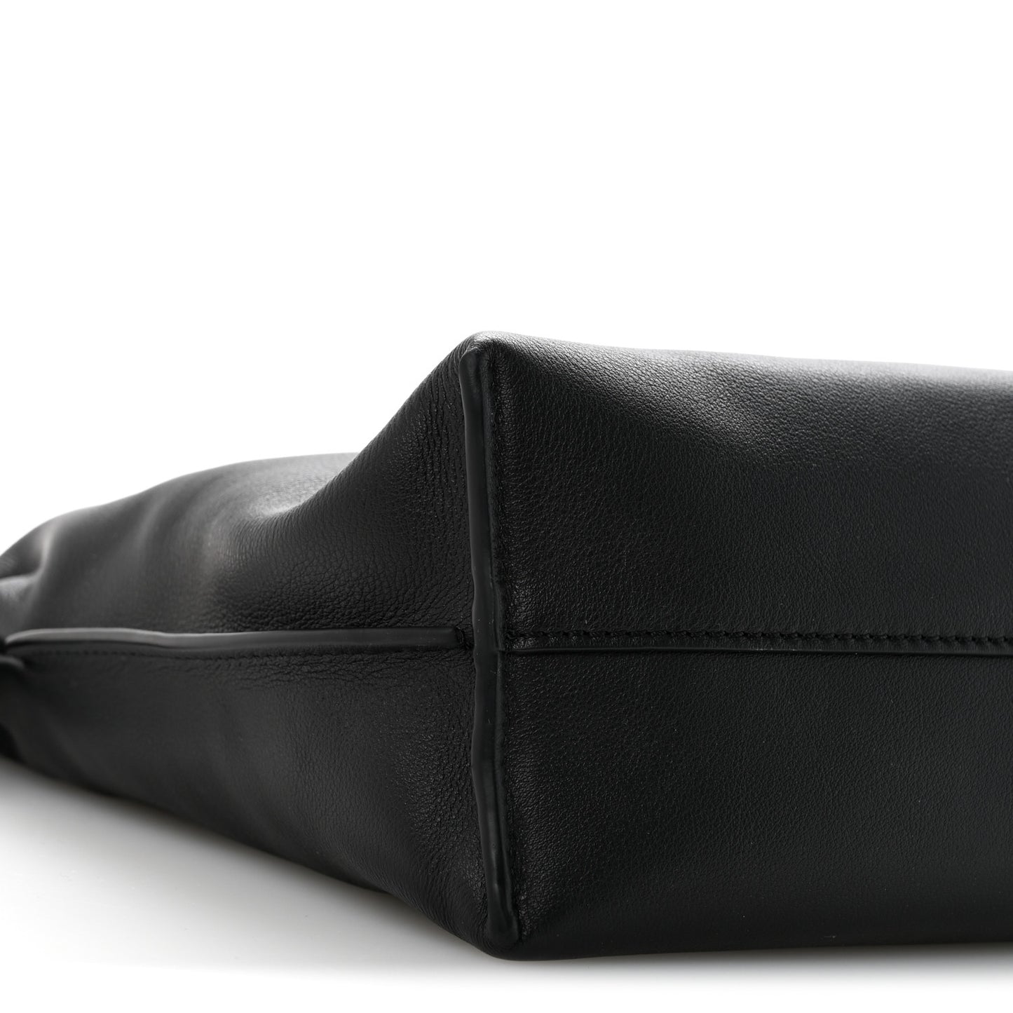 Nappa Medium Flamenco Knot Bag Black