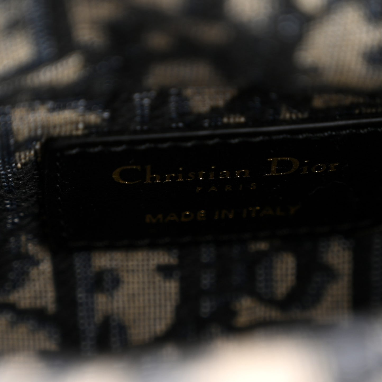 Wicker Oblique Micro Lady D-Joy Bag Natural Black