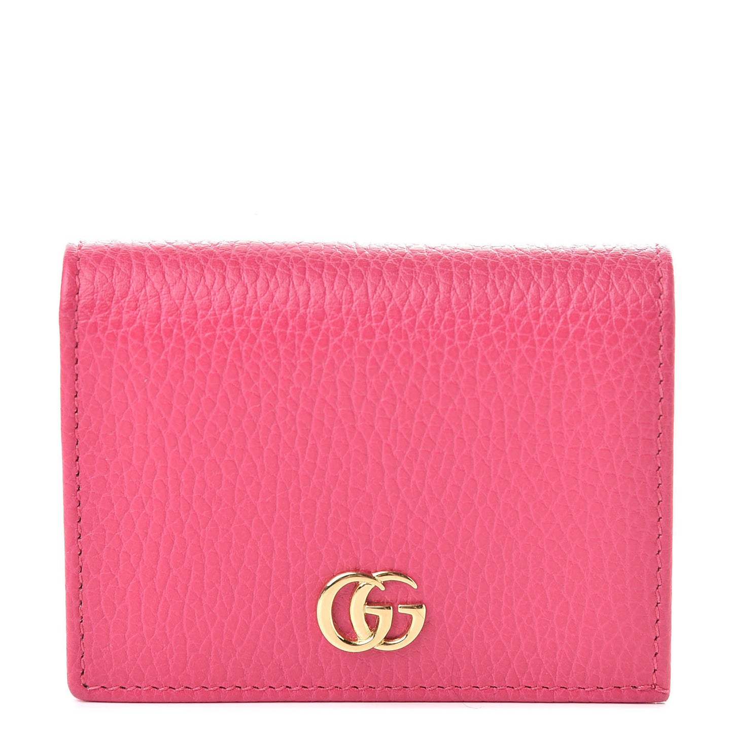 Dollar Calfskin GG Marmont Card Case Box Pink