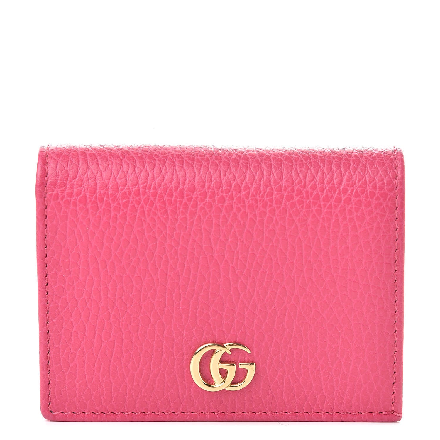 Gucci Dollar Calfskin GG Marmont Card Case Box Pink 1 of 10