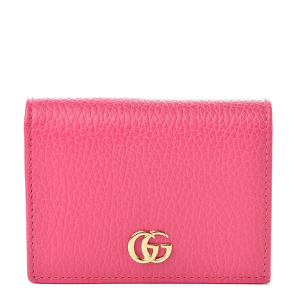 Gucci Dollar Calfskin GG Marmont Card Case Box Pink 1 of 10