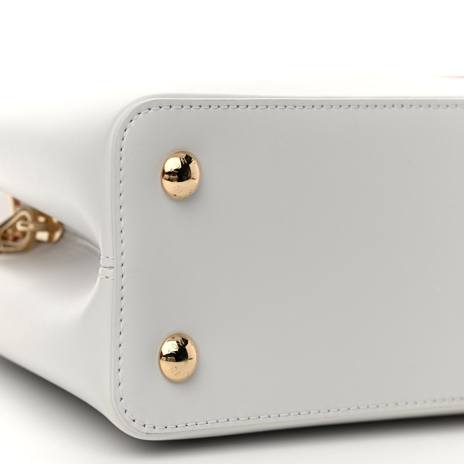 Louis Vuitton Lambskin Beatriz Milhazes Artycapucines PM White Multicolor 9 of 10