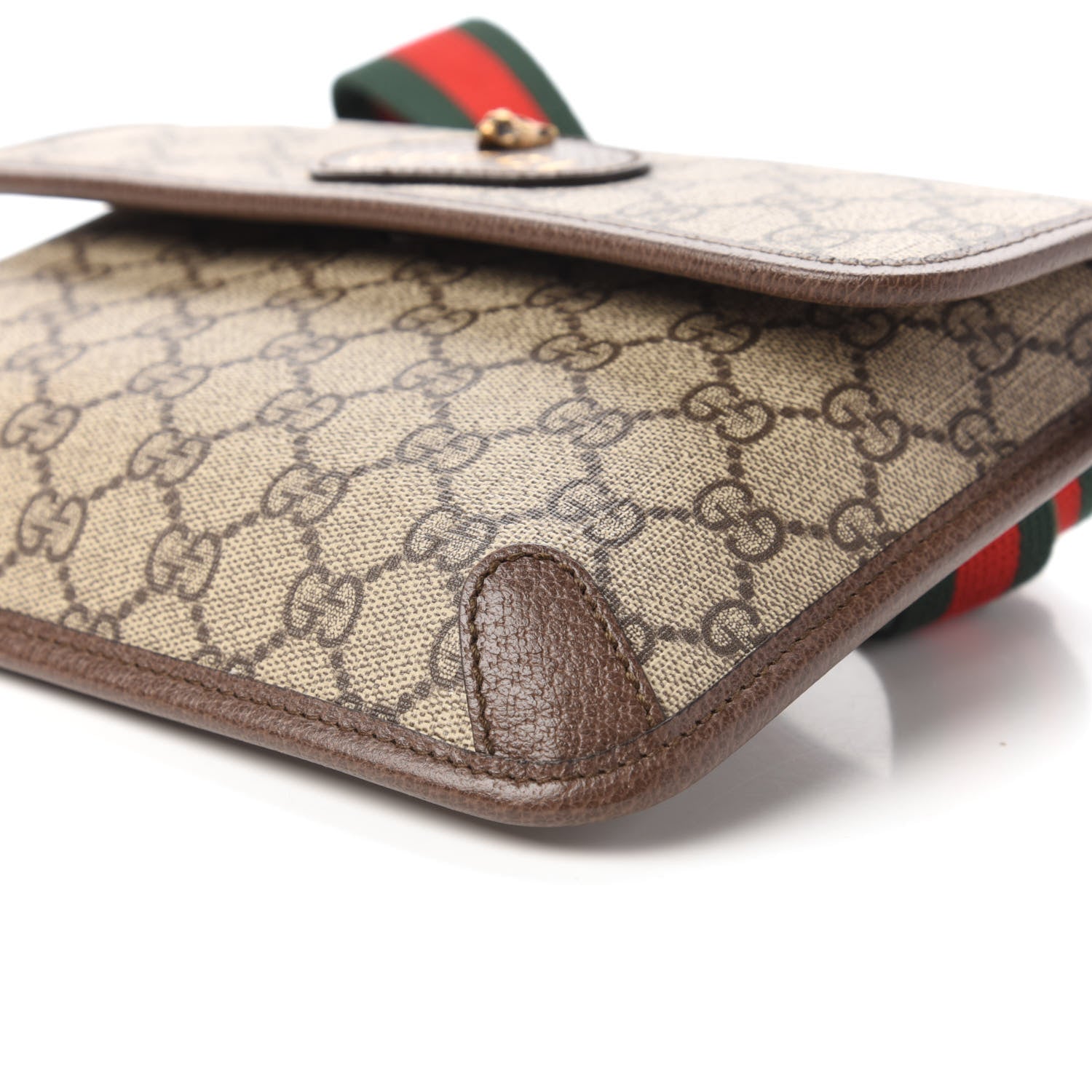 Gucci GG Supreme Monogram Neo Vintage Web Belt Bag Brown 7 of 11