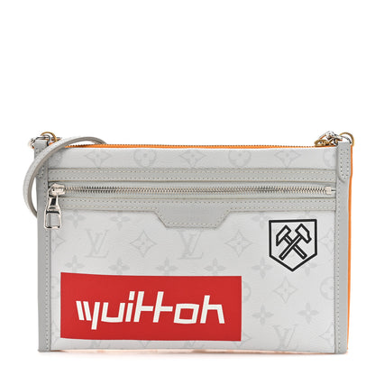 Louis Vuitton Monogram Antartica Double Flat Messenger 1 of 10