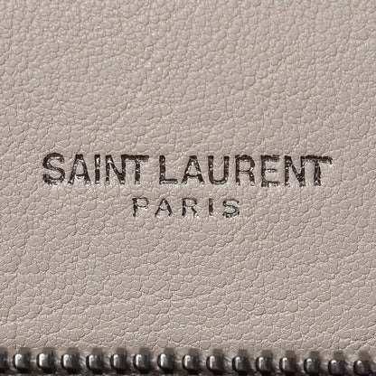 Saint Laurent Sheepskin Matelasse Medium College Monogram Bag Natural 6 of 12