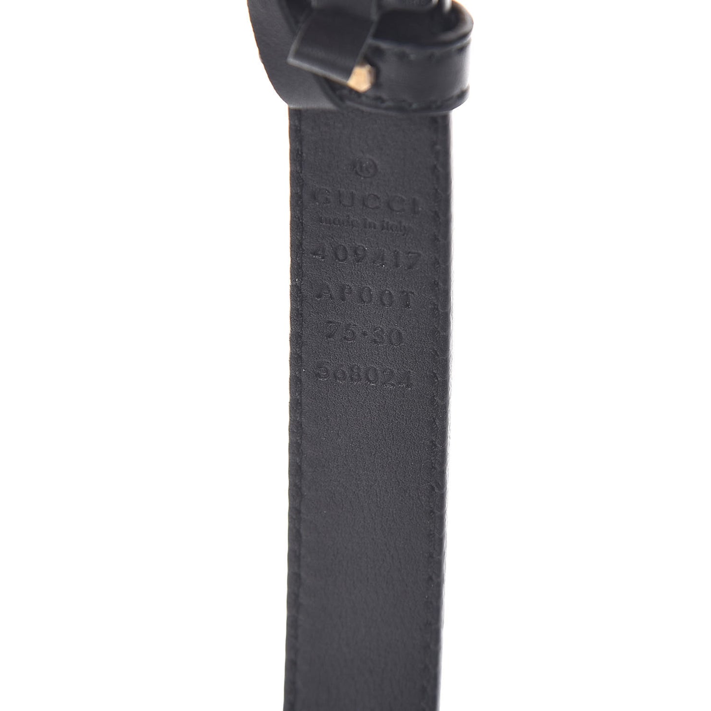 Calfskin Double G 20mm Belt 75 30 Black