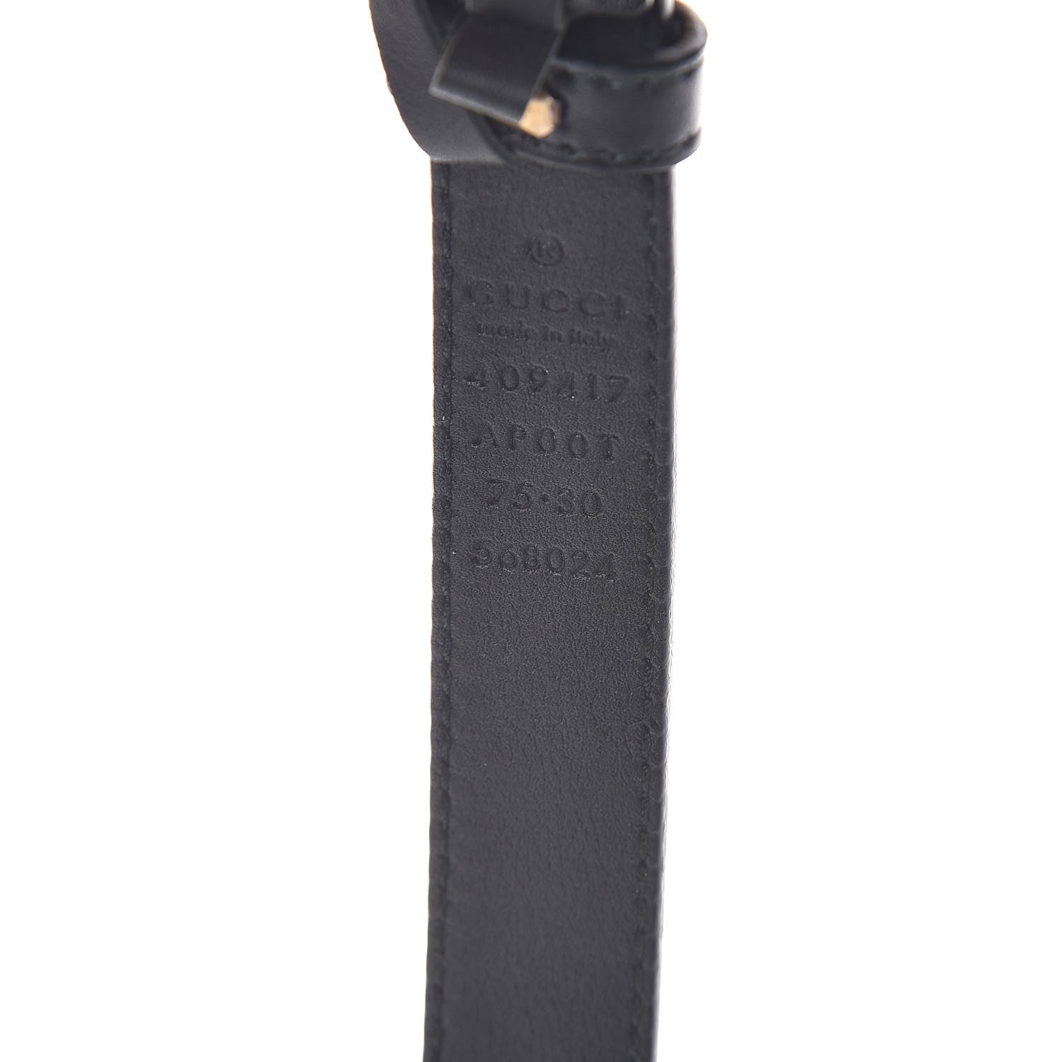 Gucci Calfskin Double G 20mm Belt 75 30 Black 4 of 6