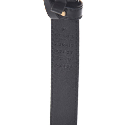 Gucci Calfskin Double G 20mm Belt 75 30 Black 4 of 6