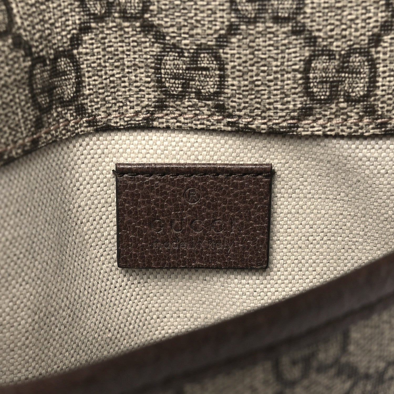 Gucci GG Supreme Monogram Neo Vintage Web Belt Bag Brown 6 of 9