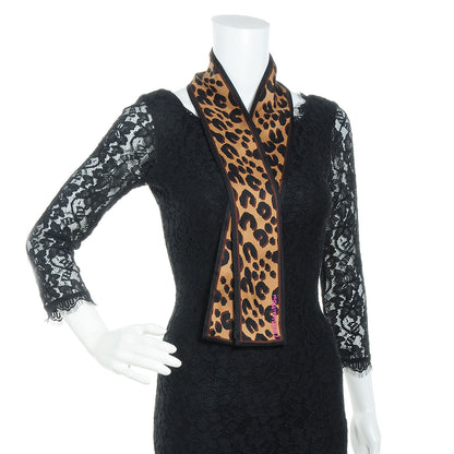 Louis Vuitton Silk Leopard Bandeau Marron 2 of 6