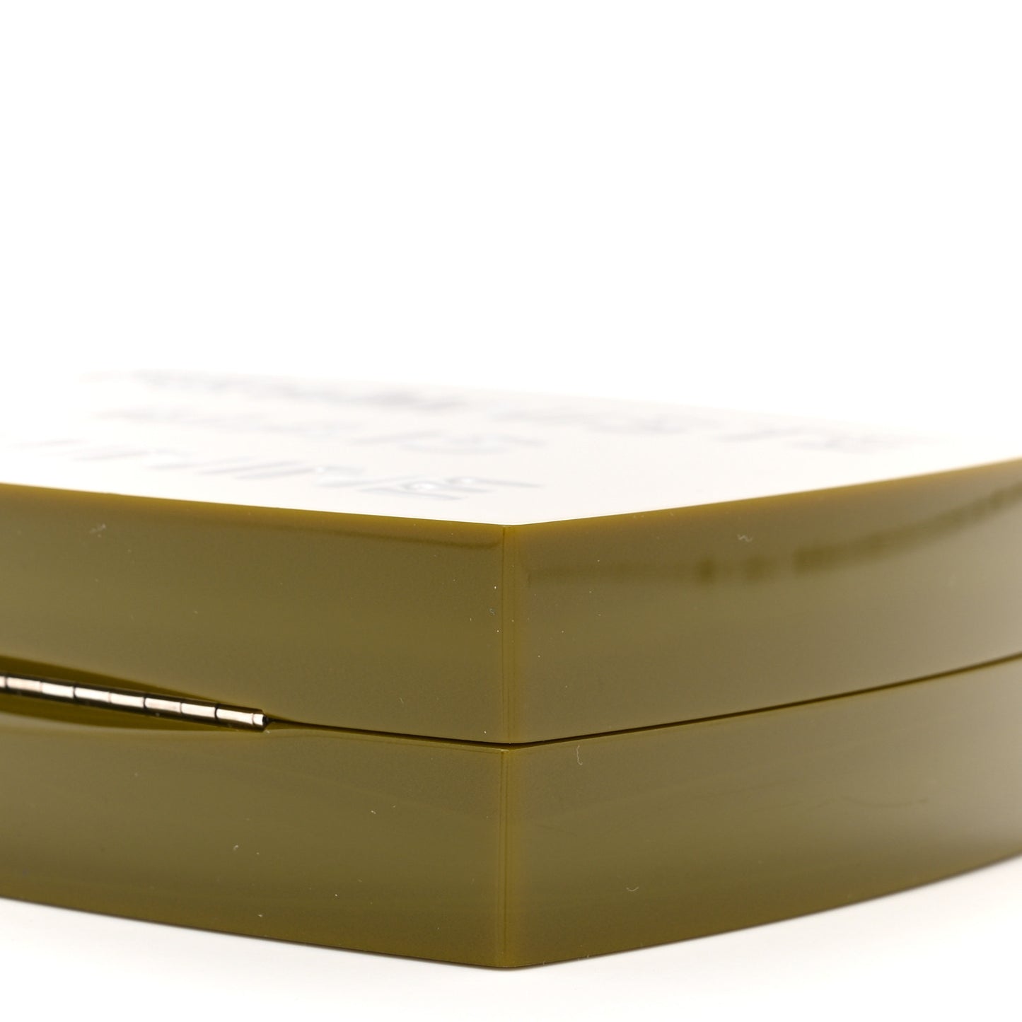 Acryllic Feministe Maize Feminine Box Clutch Green