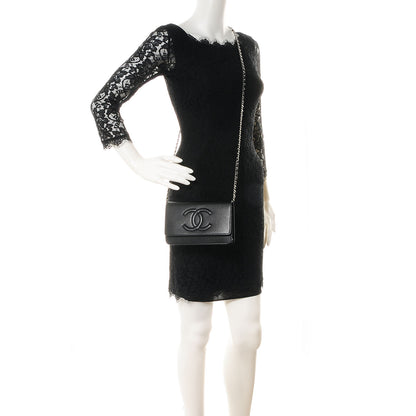 Chanel Caviar Wallet on Chain WOC Black 2 of 9
