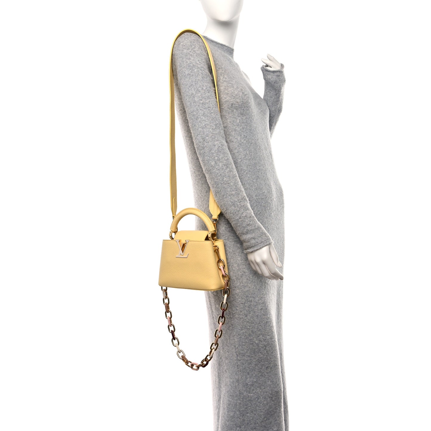 Taurillon Mini Capucines Jaune Plume