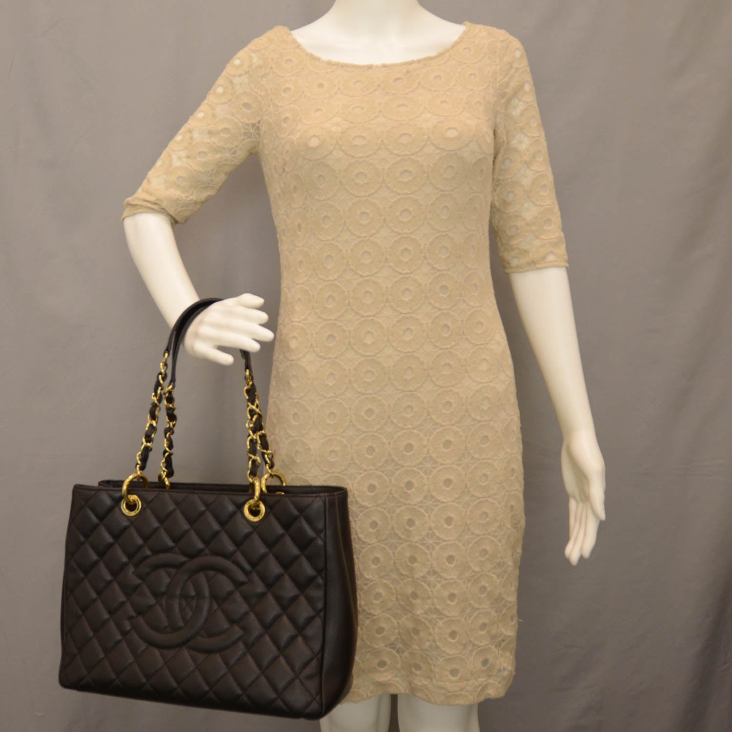Chanel Caviar Grand Shopping Tote GST Black 2 of 10