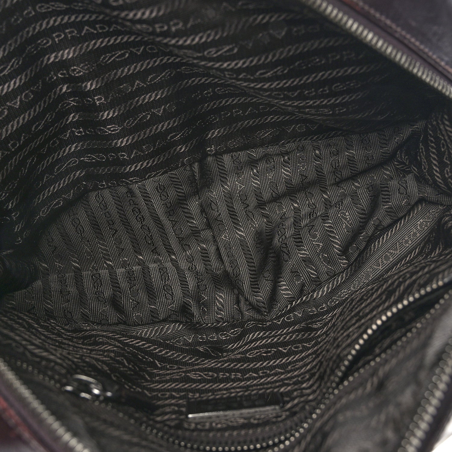 Prada Vitello Drive Perforated Bowling Bag Mosto 5 of 11