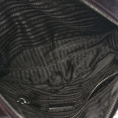 Prada Vitello Drive Perforated Bowling Bag Mosto 5 of 11