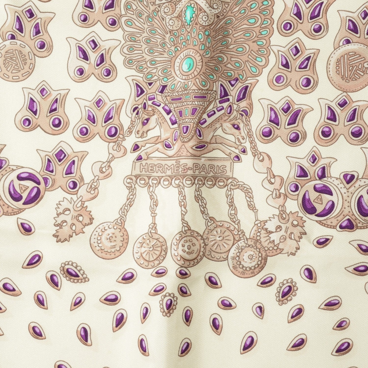 Hermes Silk Tresors Retrouves Scarf 90 4 of 6