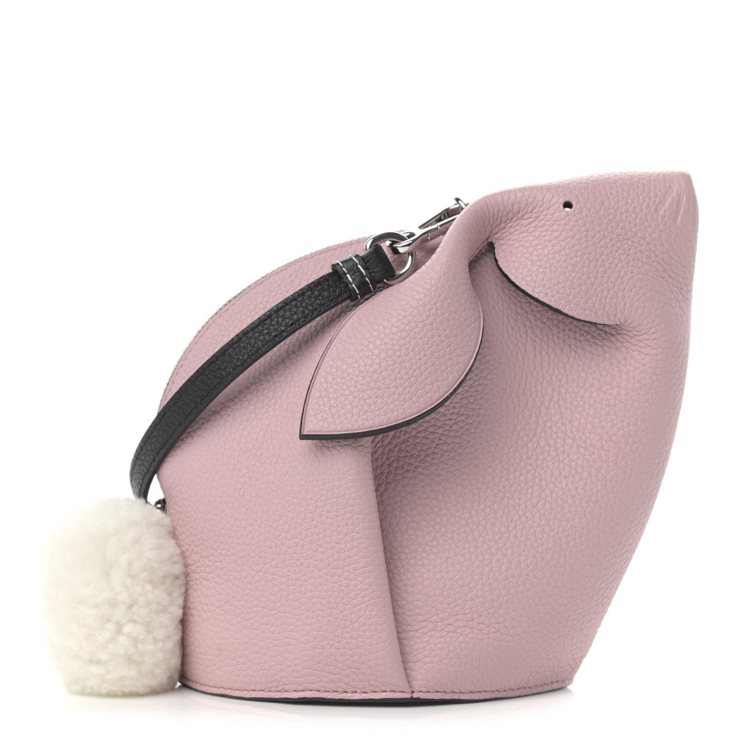 Loewe Calfskin Shearling Mini Bunny Crossbody Bag Pink 1 of 11