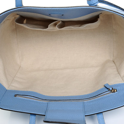 Gucci Dollar Calfskin Small Swing Tote Mineral Blue 5 of 7