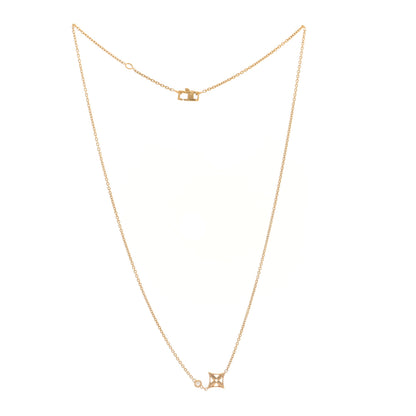 Louis Vuitton 18K Yellow Gold Diamond Idylle Blossom Pendant Necklace 3 of 4