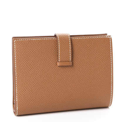 Hermes Epsom Bearn Compact Wallet Gold 3 of 8
