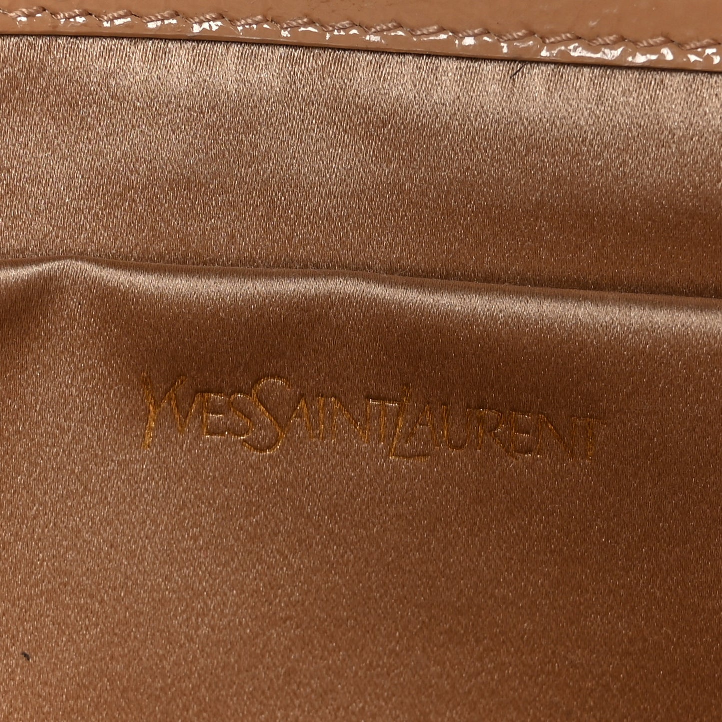 Textured Patent Calfskin Monogram Large Belle De Jour Clutch Nude