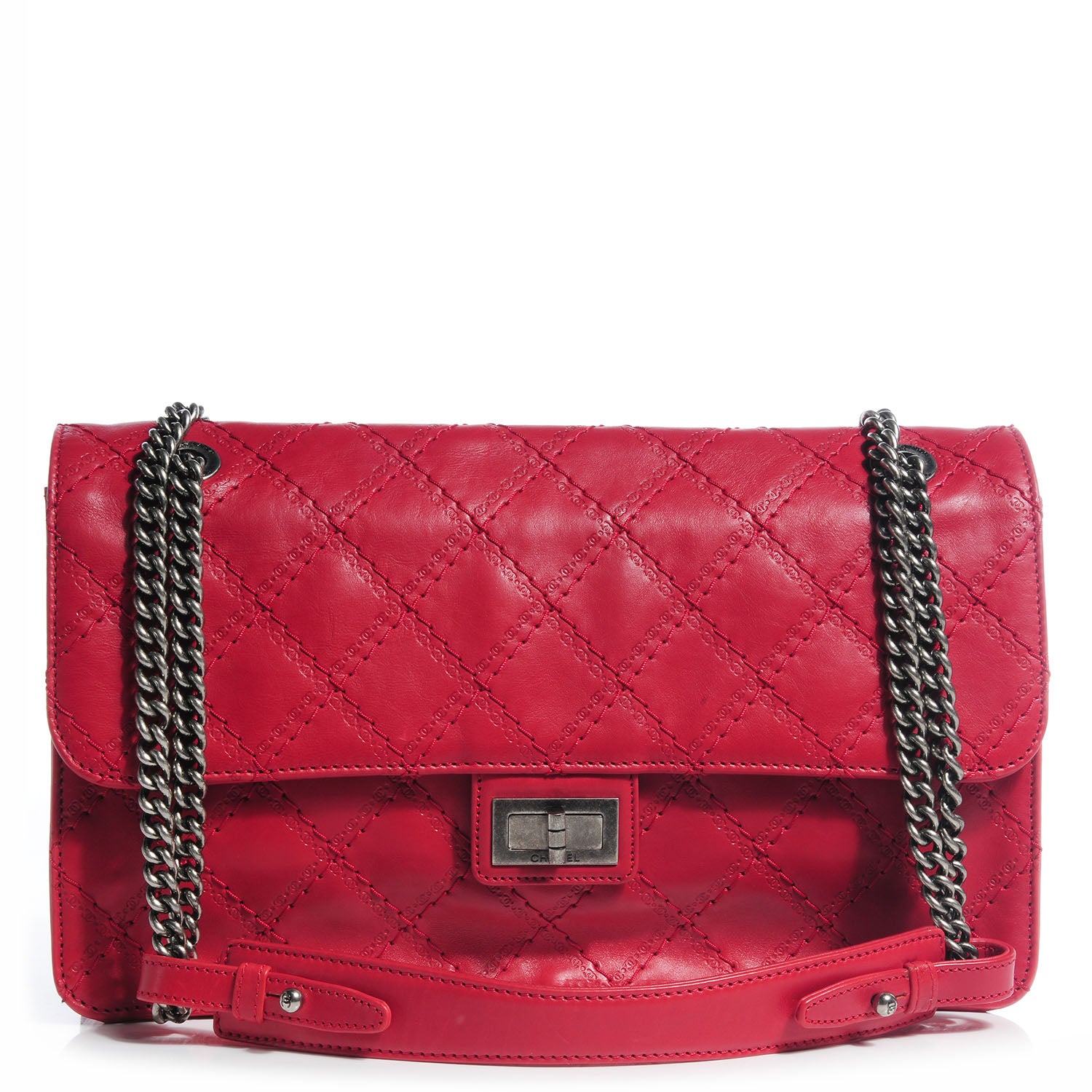 Chanel Calfskin CC Crave Reissue Jumbo Flap Light Red 1 of 9