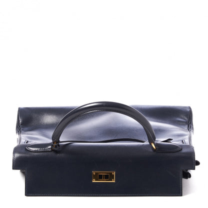 Hermes Box Kelly Retourne 32 Indigo 15 of 40