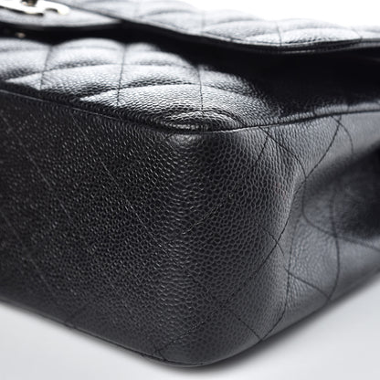 Chanel Caviar Quilted Jumbo Double Flap Black 9 of 12