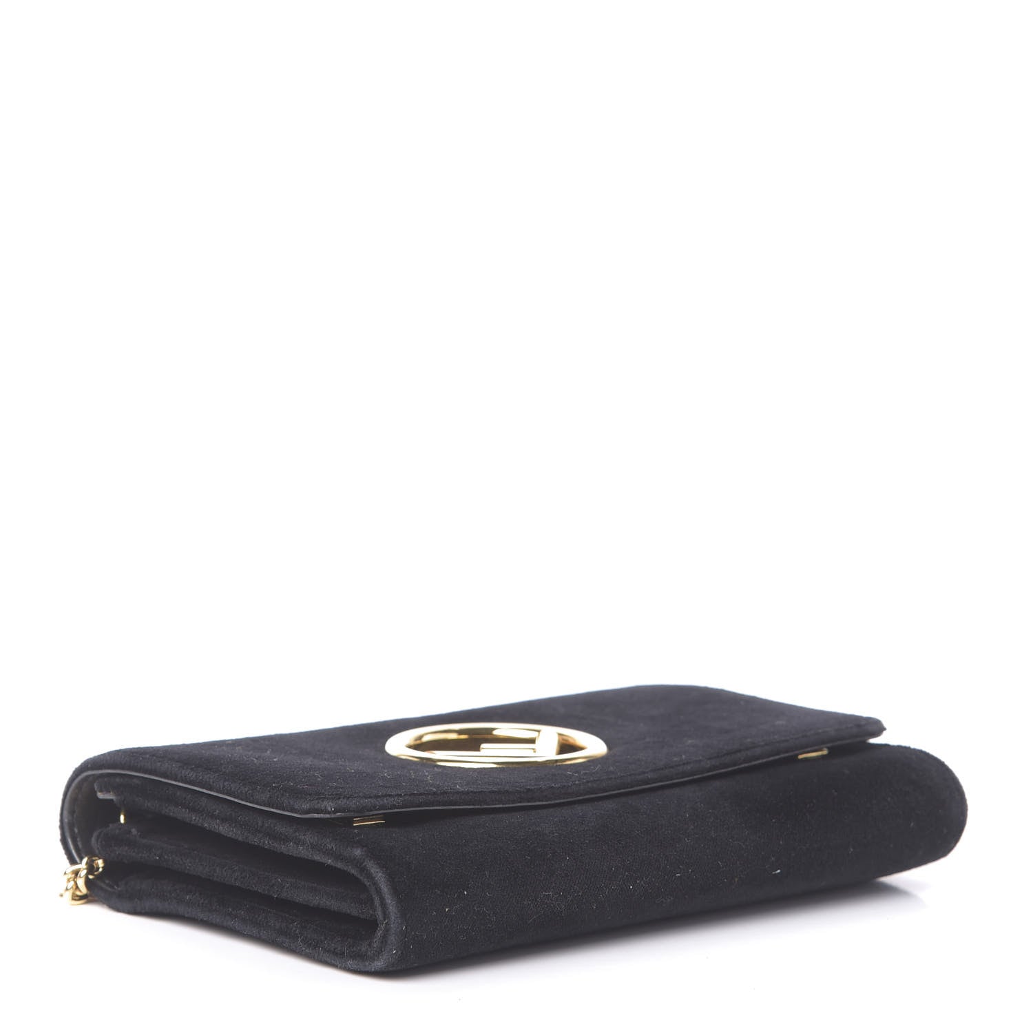 Fendi Velvet F is Wallet on Chain Black 4 of 13