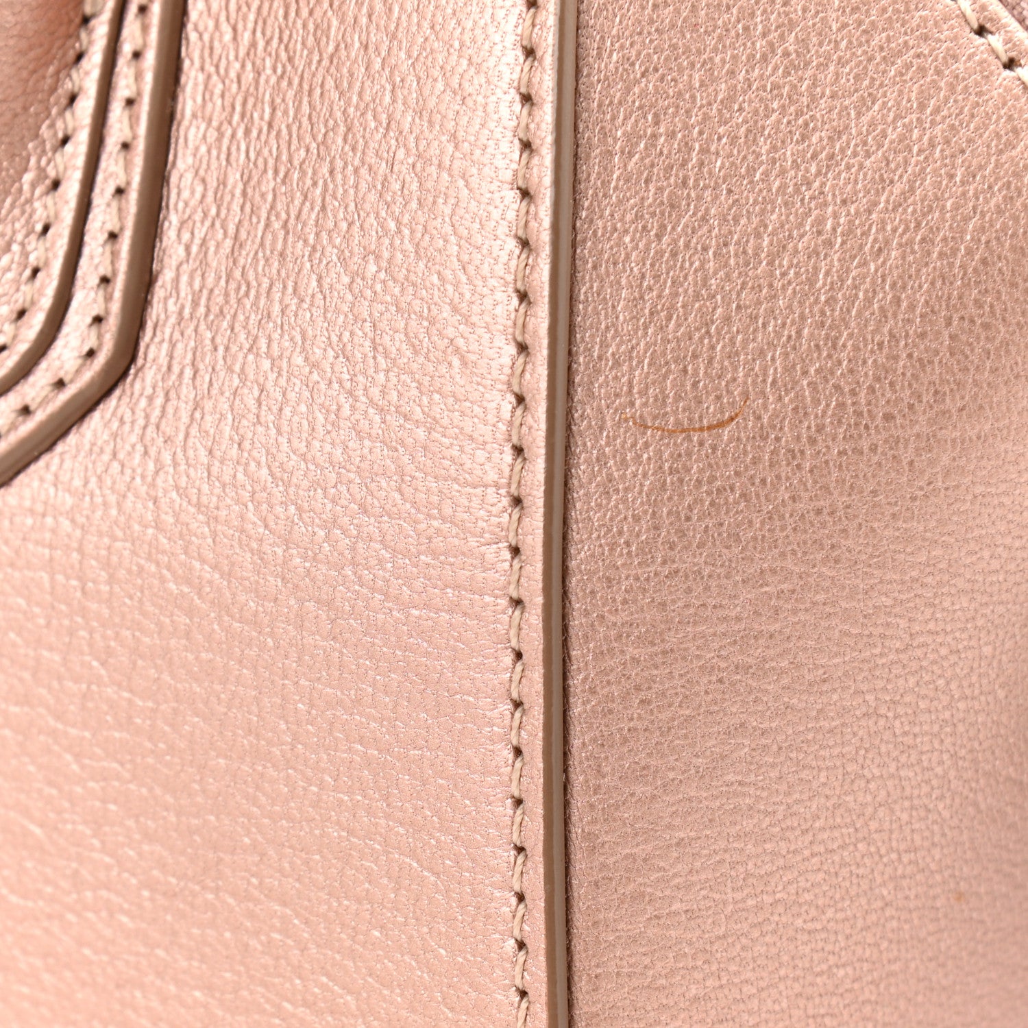 Givenchy Metallic Sugar Goatskin Mini Antigona Light Pink 11 of 12