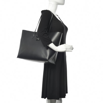 Versace Calfskin Palazzo Medusa Tote Black 2 of 11
