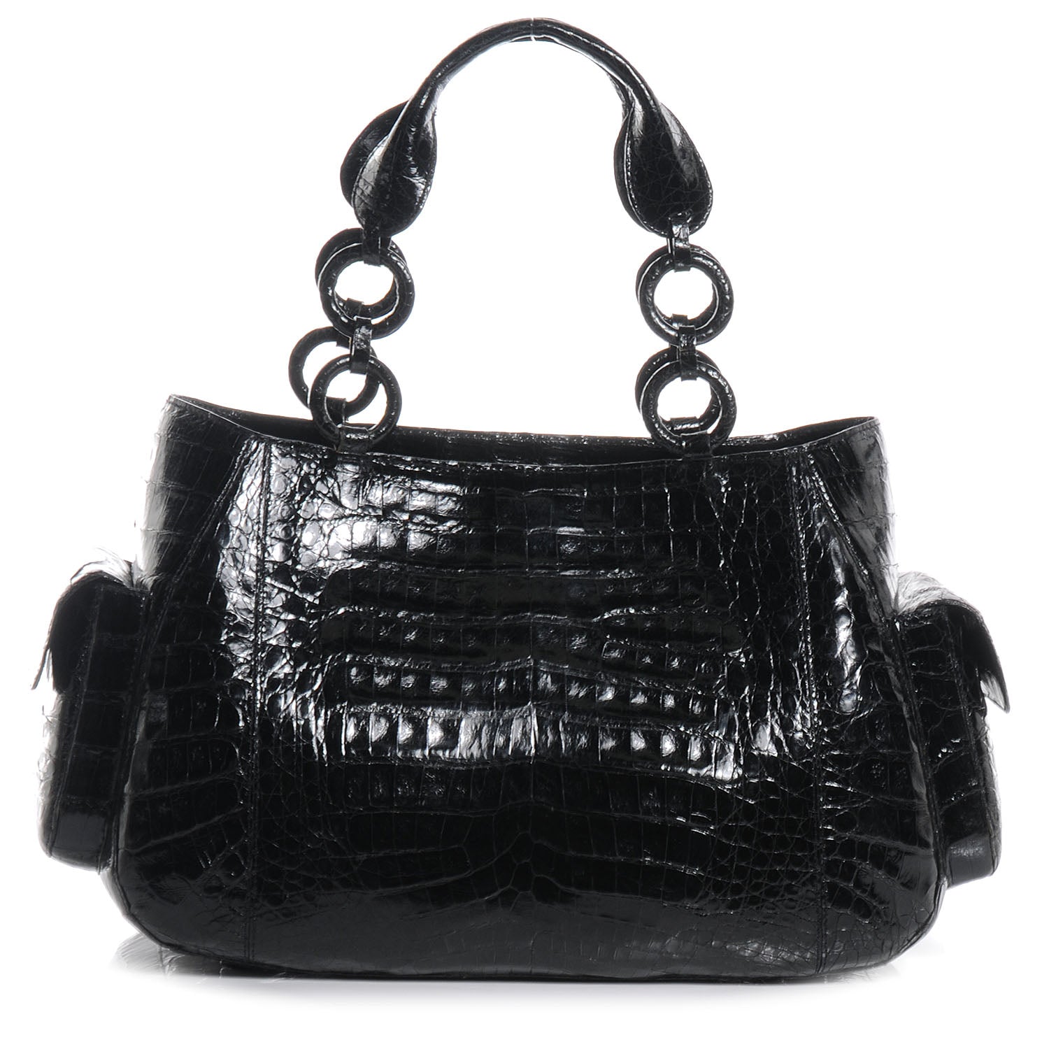 Nancy Gonzalez Crocodile Tote Black 1 of 7