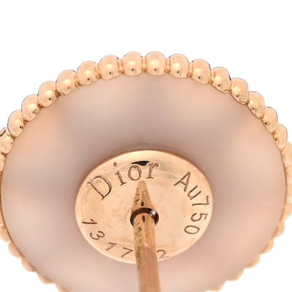 Christian Dior 18K Rose Gold Diamond Medium Pink Opal Medium Rose Des Vents Single Earring 4 of 4