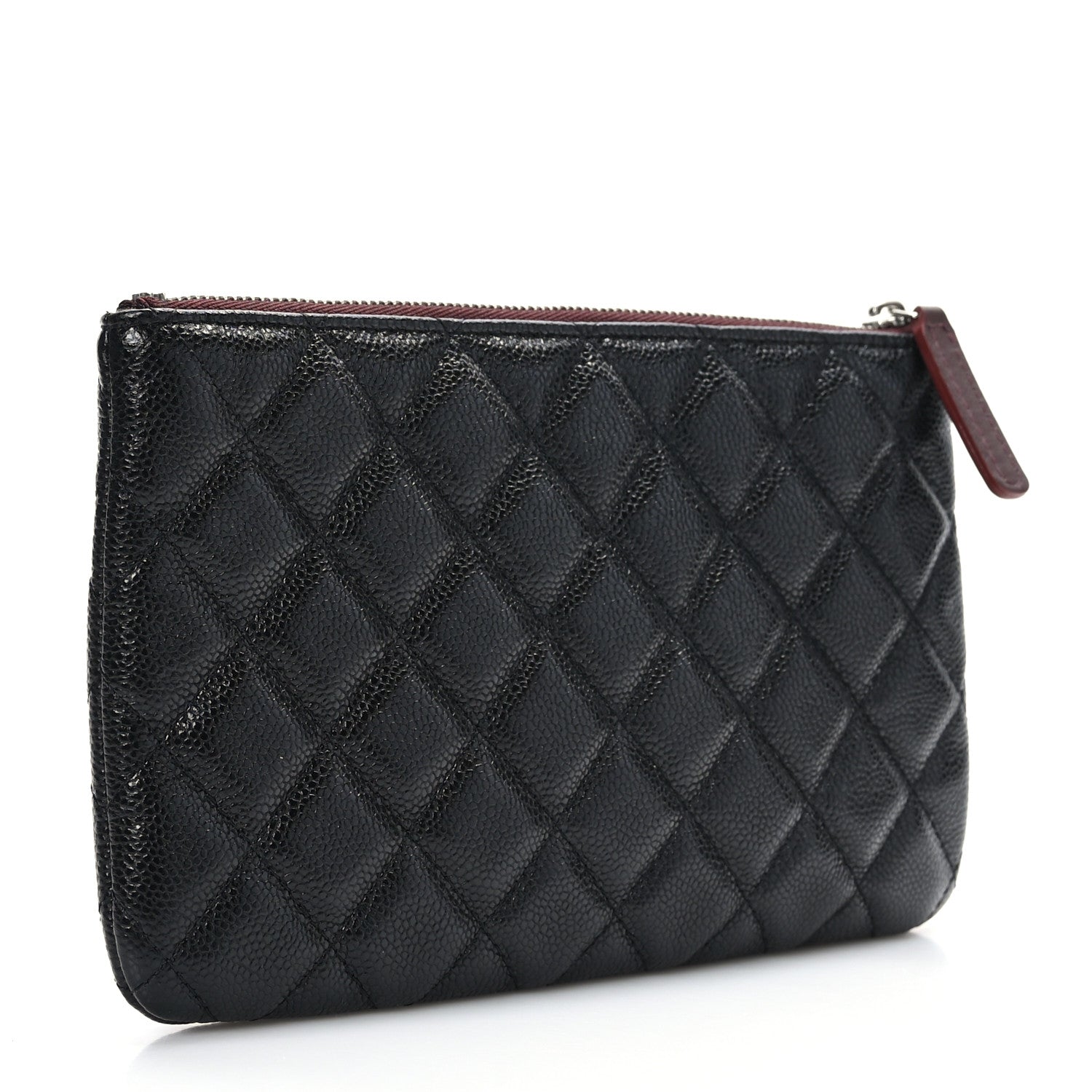 Chanel Caviar Quilted Cosmetic Case Black 3 of 7