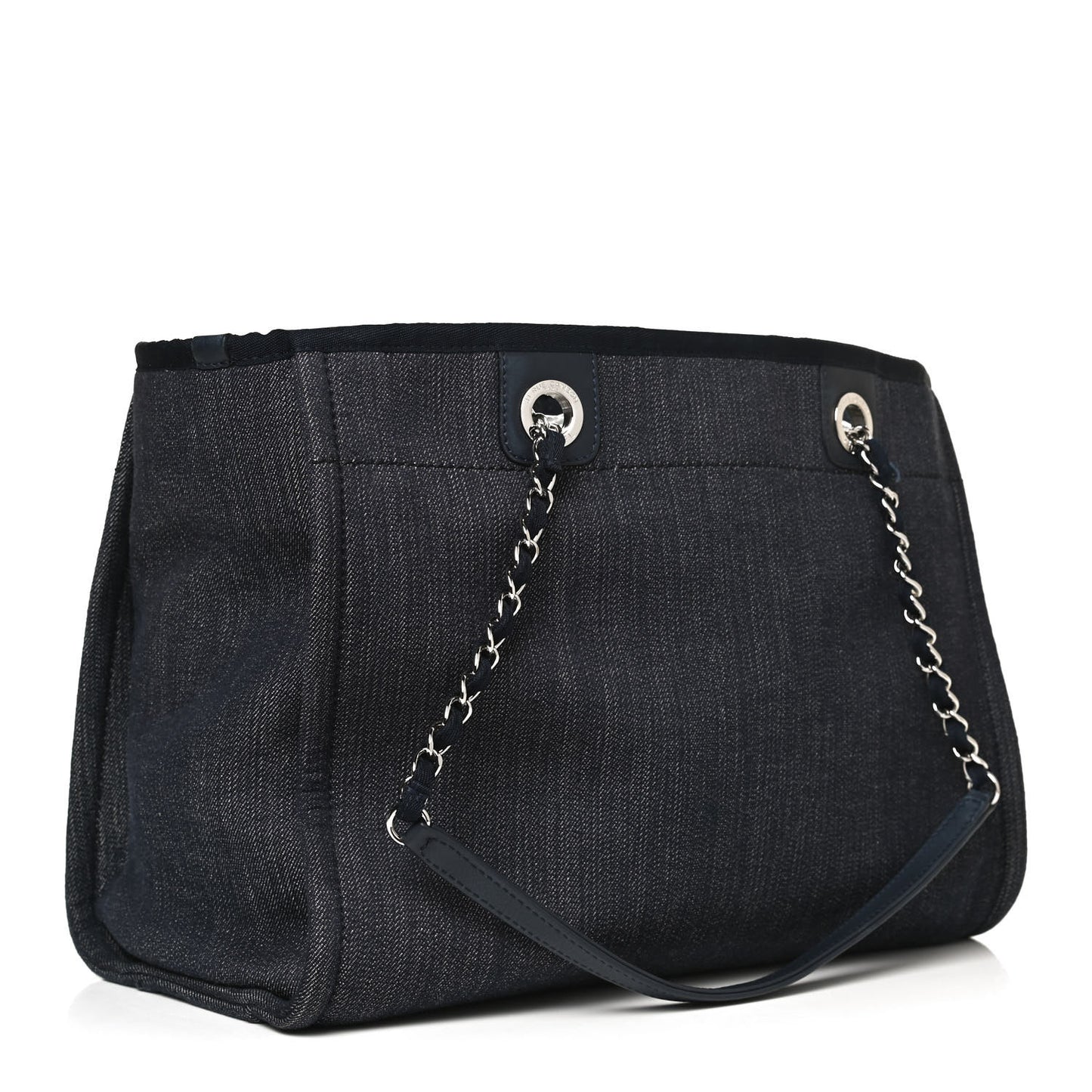 Denim Small Deauville Tote Dark Blue