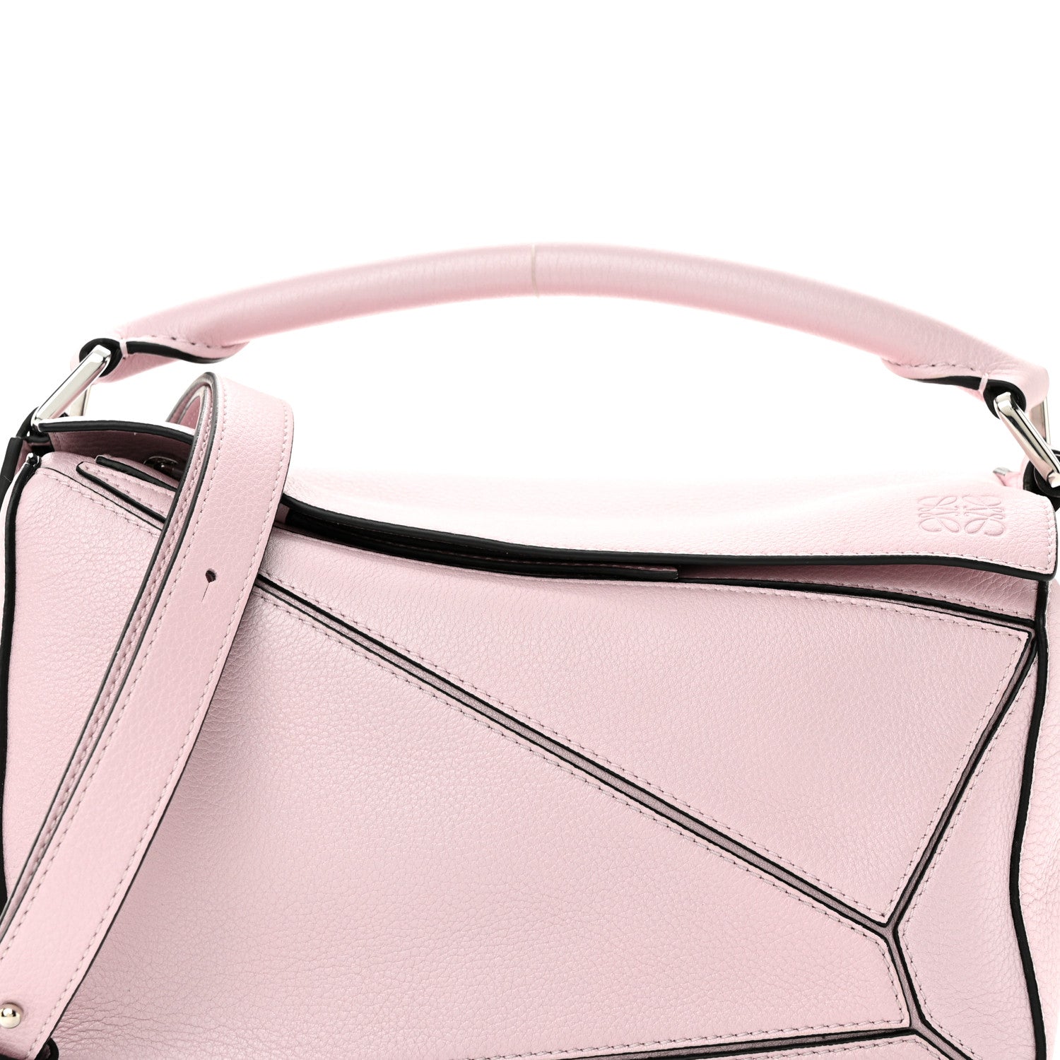 Loewe Calfskin Small Puzzle Bag Icy Pink 7 of 9